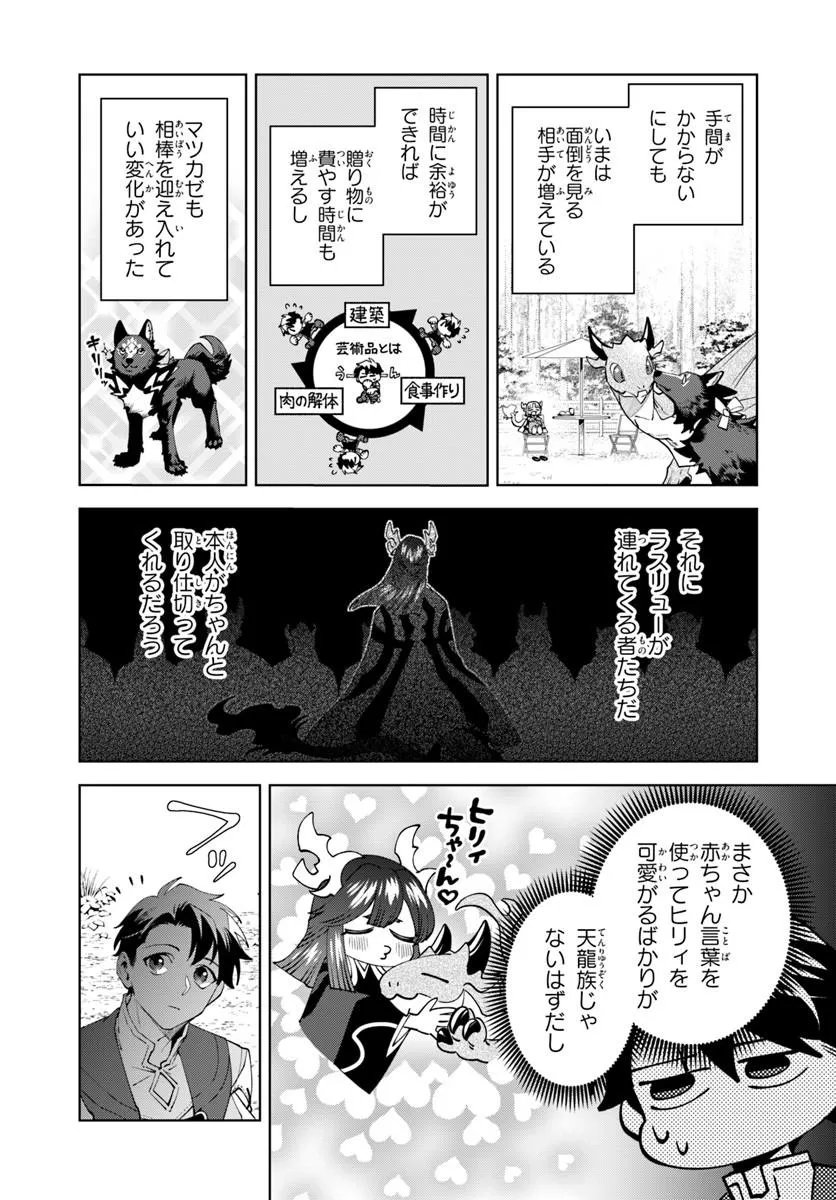 Isekai no Sumikko de Kaiteki Monozukuri Seikatsu - Megami-sama no Kureta Koubou wa Chotto Yarisugi Seinou Datta Chapter 28.2 6ページ