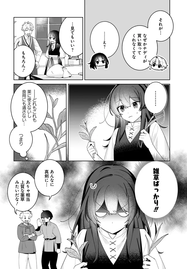 Kusuri Uri no Seijo - Enzai de Tsuihousareta Yakushi wa, Henkyou no Ji de Shiawase wo Tsukamu Chapter 15.1 10ページ