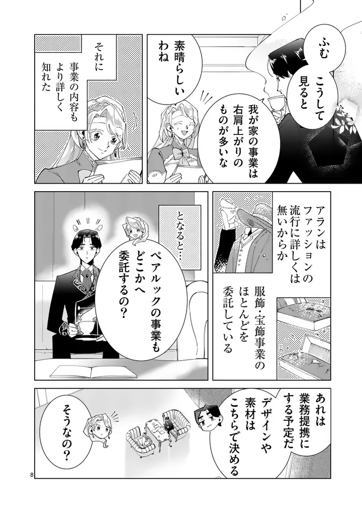 Gijou ga Akuyaku Reijou to shite Hametsu suru Koto wo Shitta no de, Mechakucha Aishimasu Chapter 33 8ページ