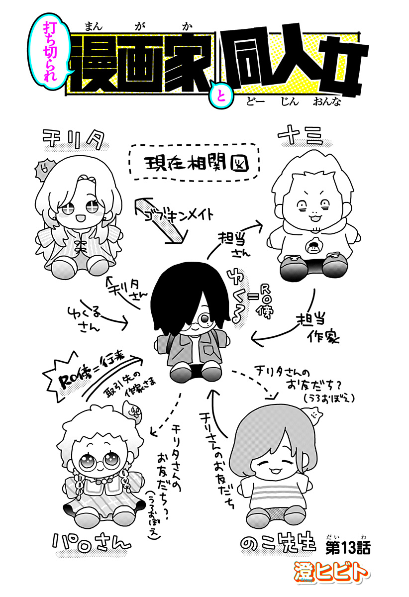 Uchikirare Mangaka to Doujin Onna Chapter 13 4ページ