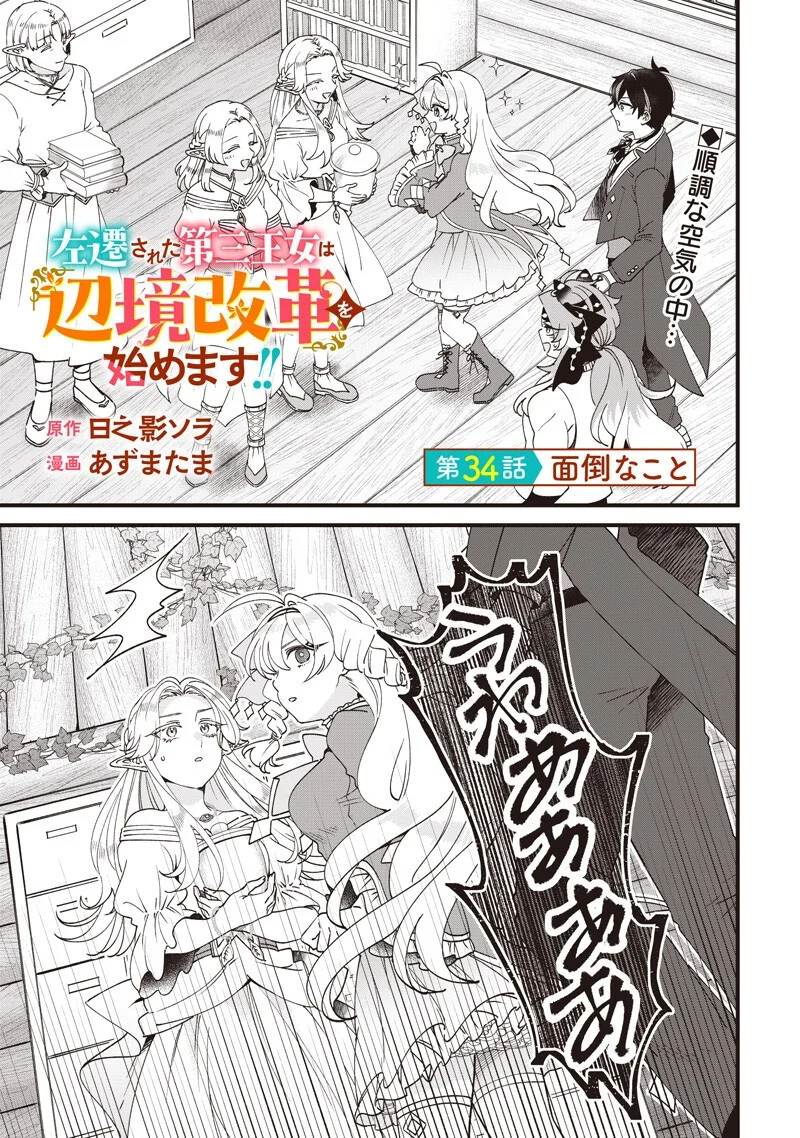 Sasen sareta Dai San Oujo wa Henkyou Kaikaku wo Hajimemasu!! Chapter 34 1ページ