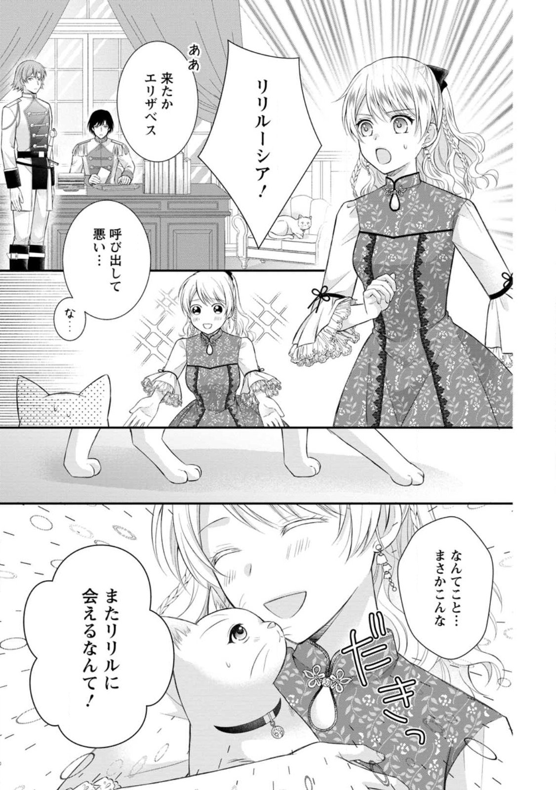 Noroi de Neko ni Sareta Akujo, Outaishi ni Hirowareru. Chapter 21.3 3ページ