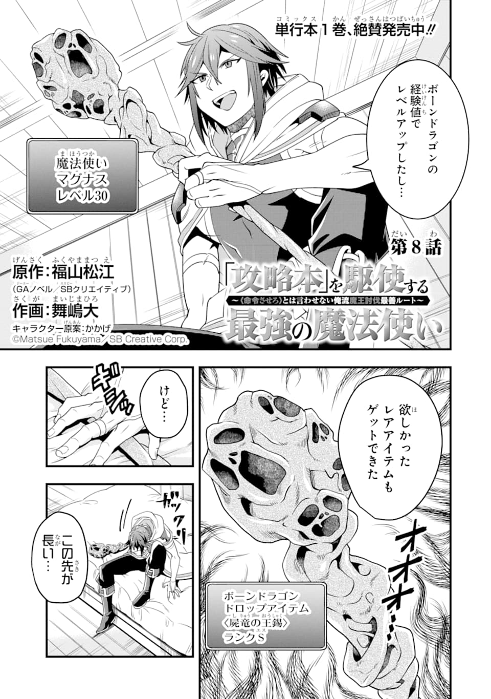 'Kouryakuhon' o Kushi Suru Saikyou no Mahou Tsukai - to wa Iwa Senai Oreryuu Maou Tobatsu Saizen Route Chapter 8 1ページ