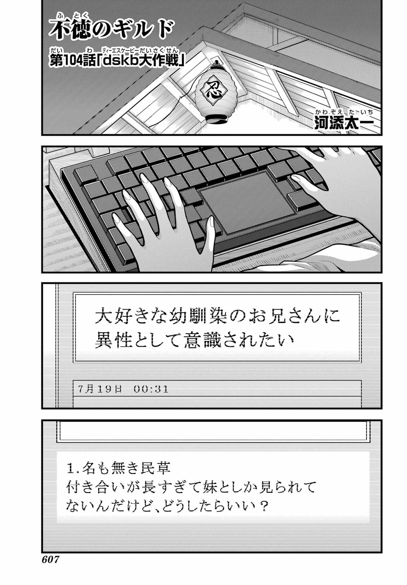 Futoku no Guild Chapter 104 1ページ