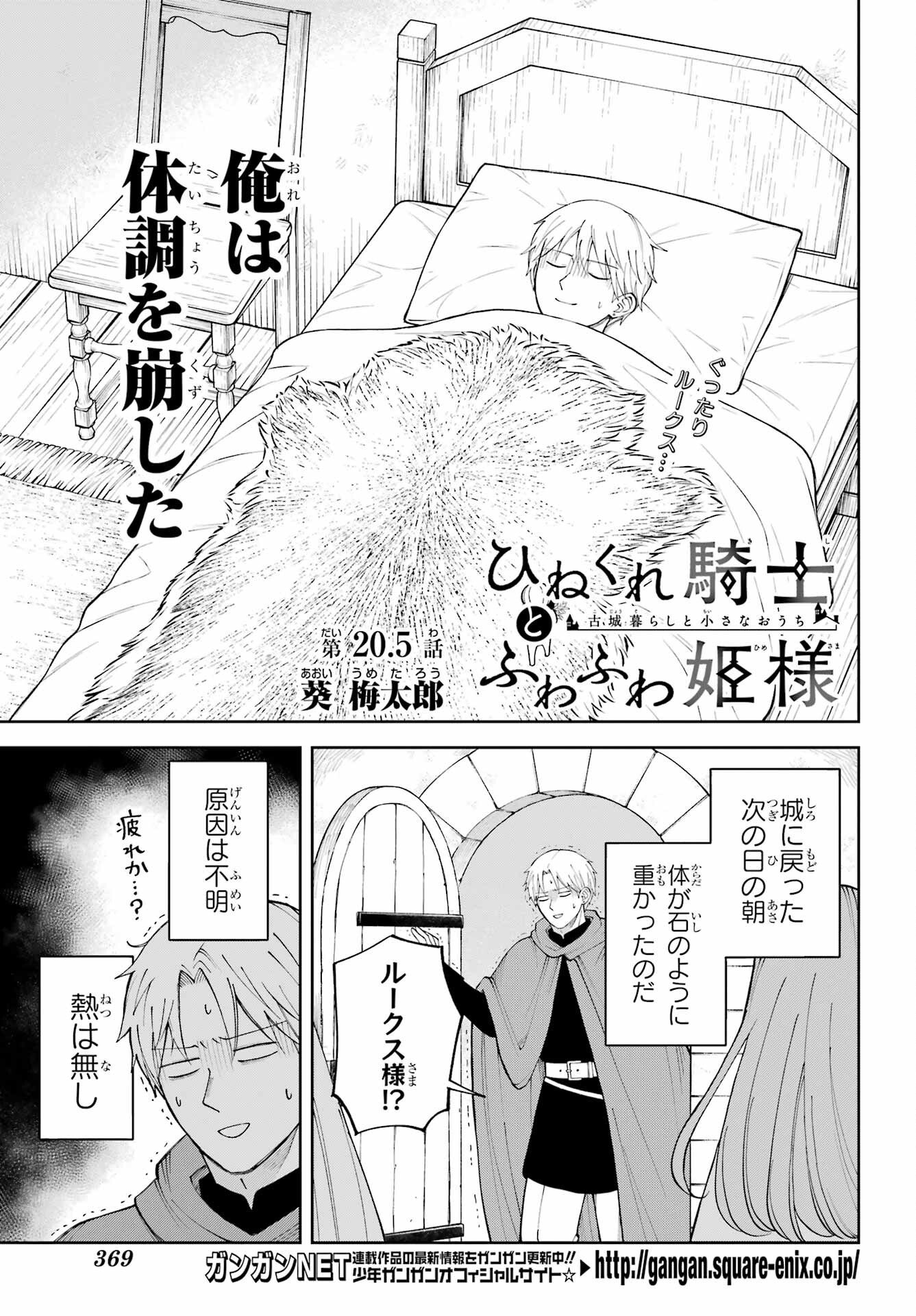 Hinekure Kishi to Fuwafuwa Hime-sama - Kojou Gurashi to Chiisana Ouchi Chapter 20.5 3ページ