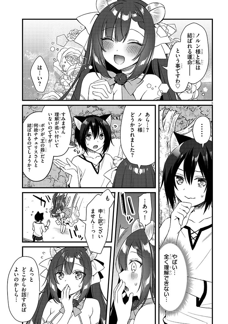Boku no Risou no Isekai Seikatsu - Tensei shitara Kemomimi Musume Darake no Sekai de Harem ni Chapter 20.1 3ページ