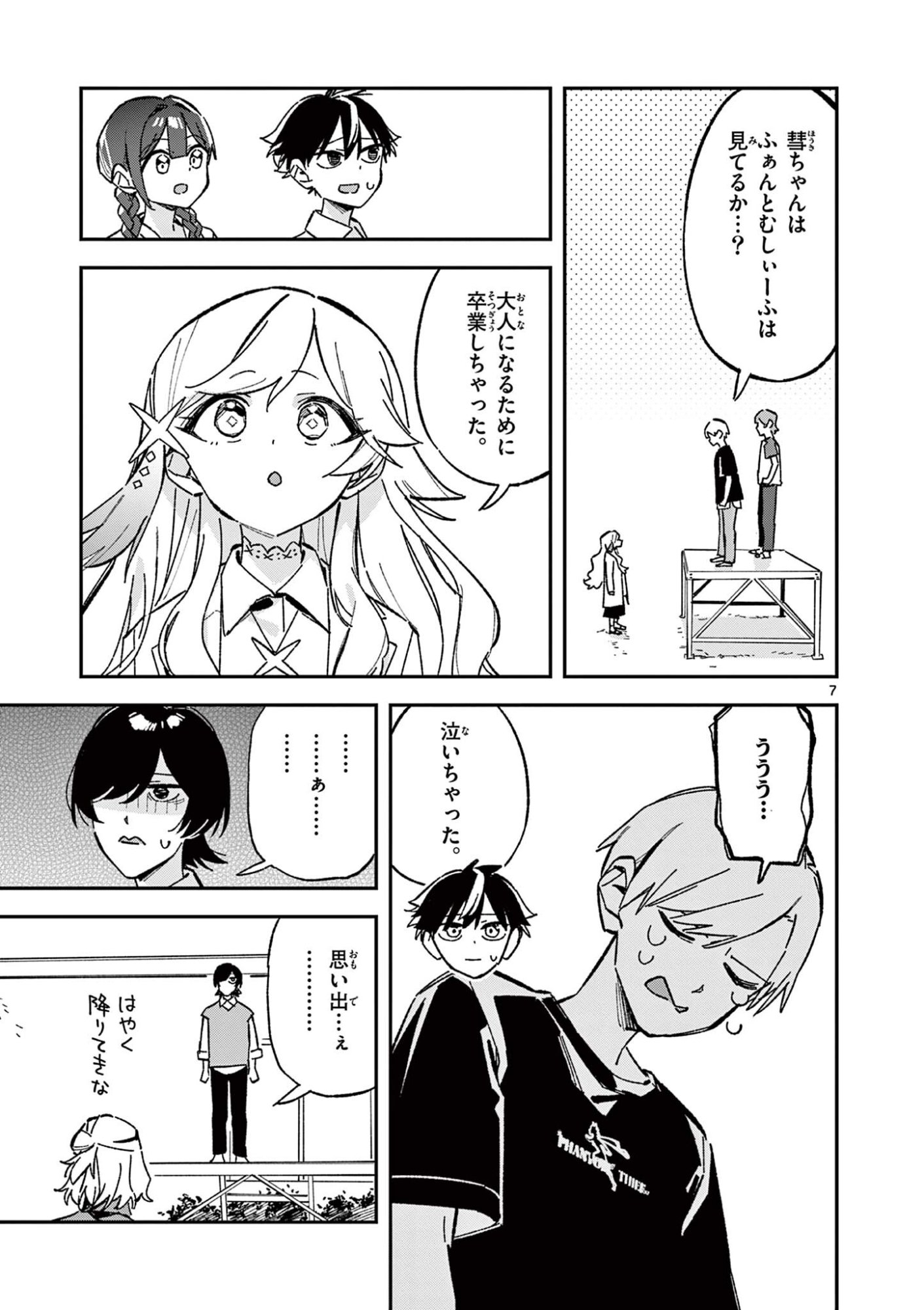 Houkago, Bokura wa Uchuu ni Madou Chapter 53 7ページ