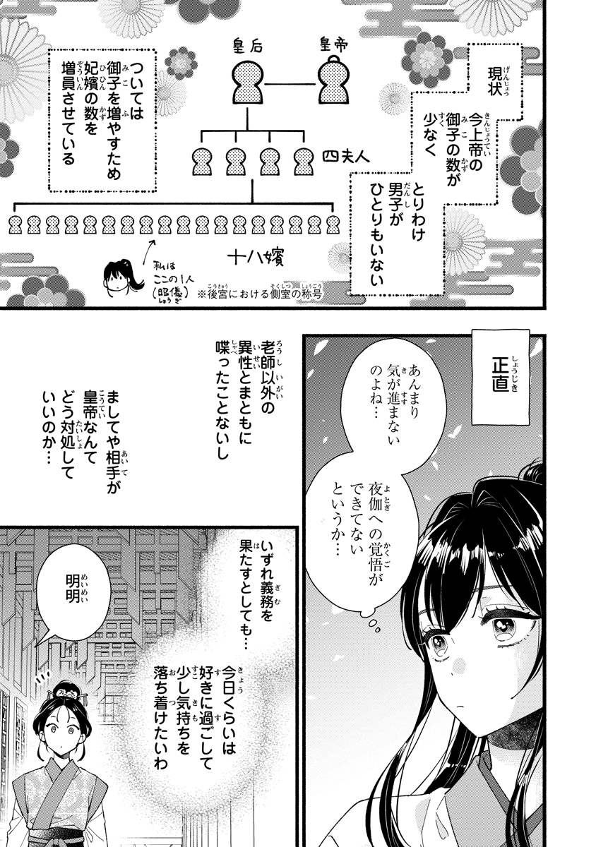 Koukyuu no Dansouhi: Nazotoki Musume wa Koutei no Oki ni Iri Chapter 1 17ページ