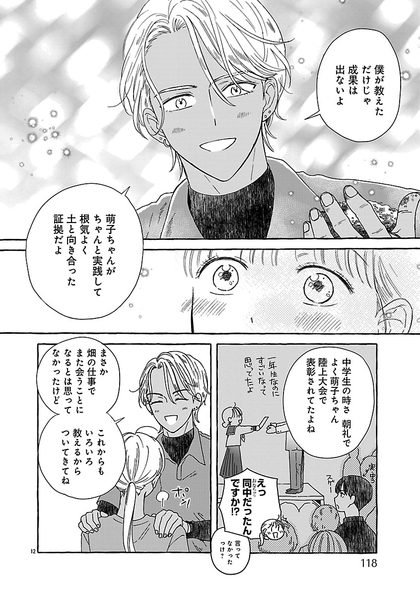 Moeko to Hatake to Otera Gohan Chapter 4 14ページ