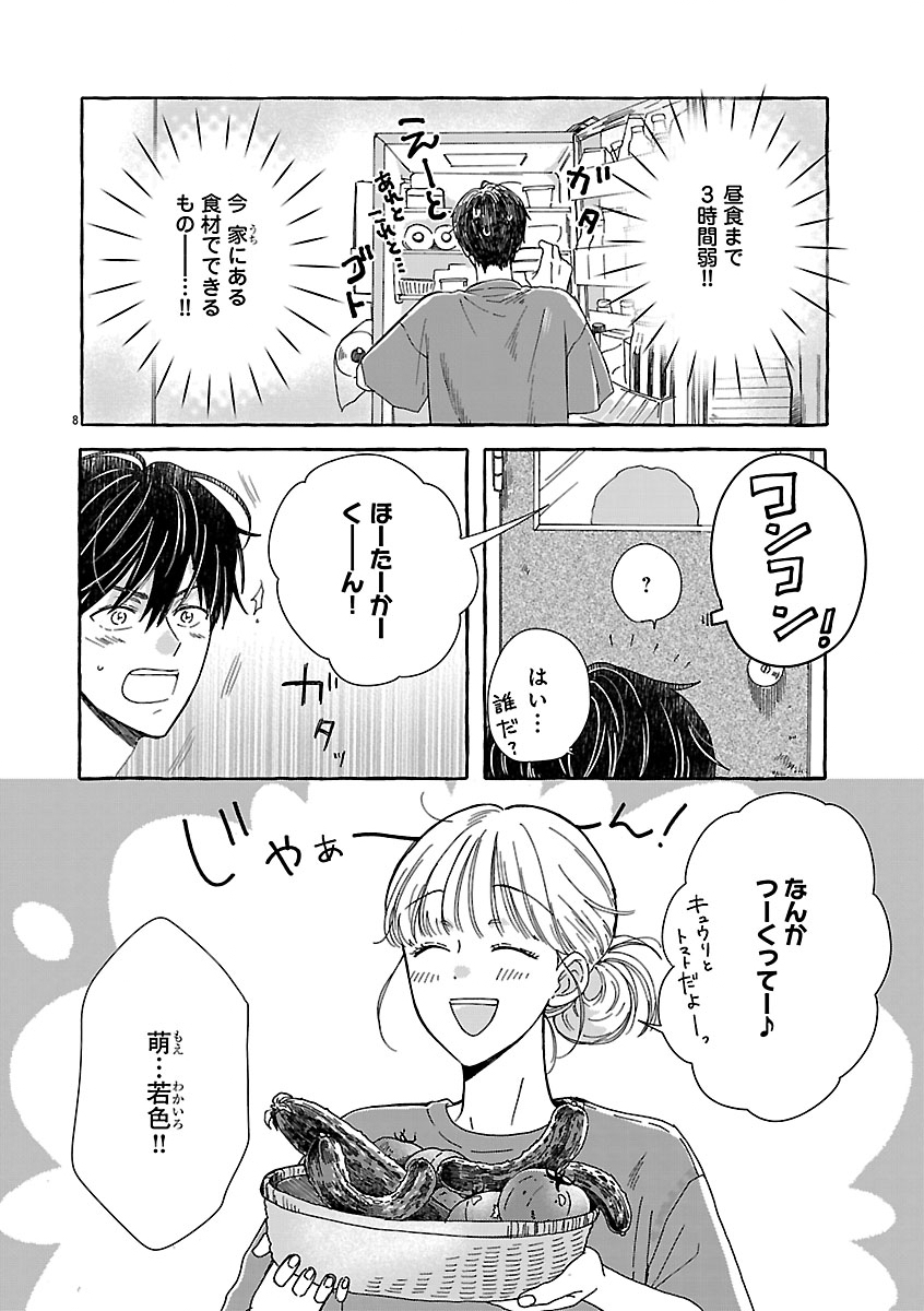 Moeko to Hatake to Otera Gohan Chapter 5 8ページ