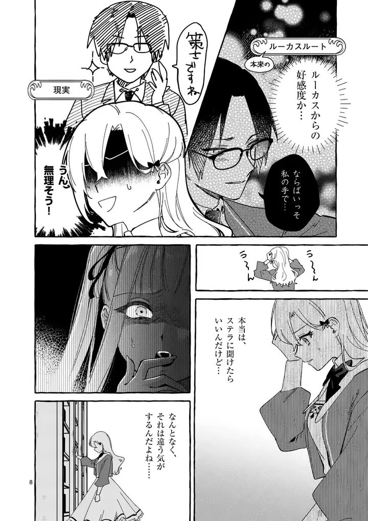Hametsu wo Hikaeta Akuyaku Reijou ga Muri Shite Heroine wo Enjita Kekka Chapter 15.1 8ページ