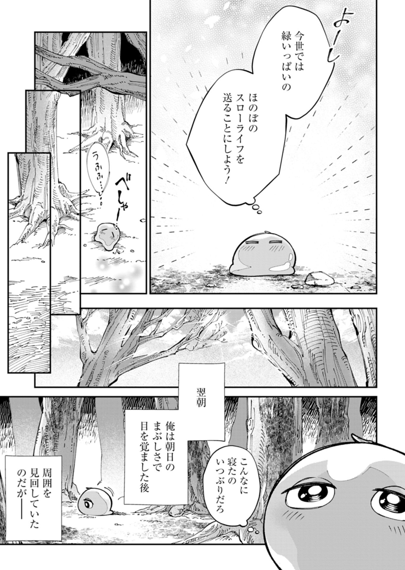Green Slime ni Tensei shita Ore wa, Norowawreta Isekai wo Midori de Ippai ni suru you desu Chapter 1 23ページ