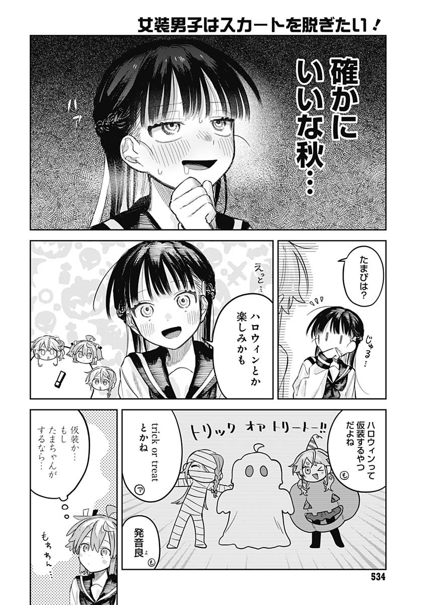 Josou Danshi wa Skirt wo Nugitai! Chapter 27 10ページ