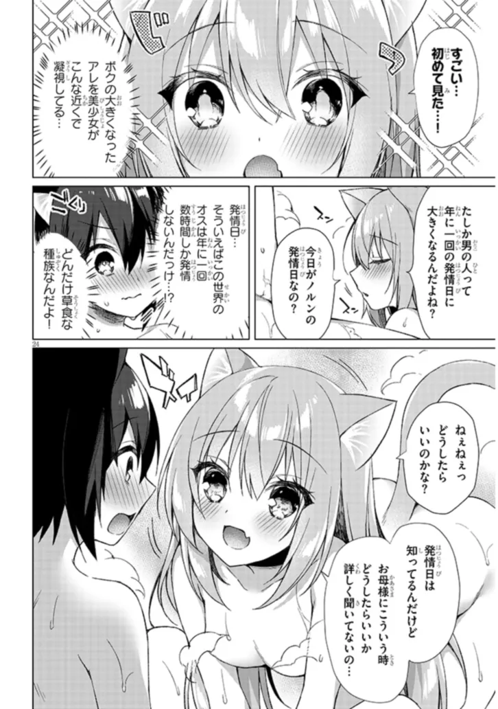 Boku no Risou no Isekai Seikatsu - Tensei shitara Kemomimi Musume Darake no Sekai de Harem ni Chapter 1 24ページ