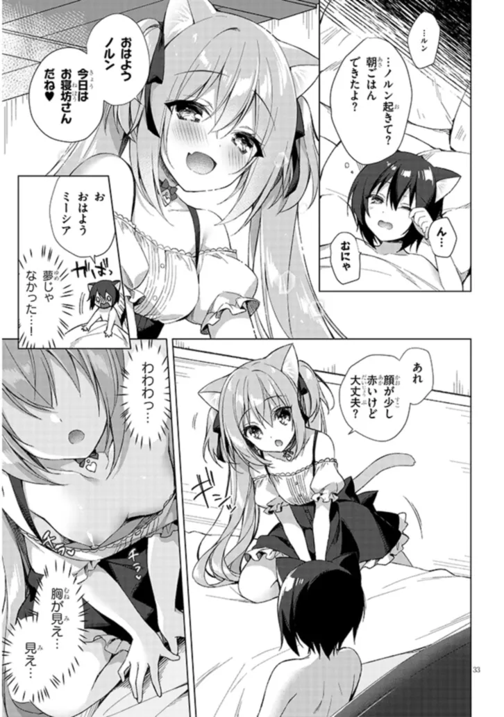 Boku no Risou no Isekai Seikatsu - Tensei shitara Kemomimi Musume Darake no Sekai de Harem ni Chapter 1 33ページ