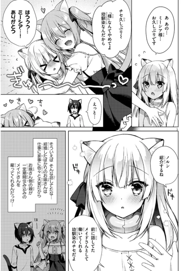 Boku no Risou no Isekai Seikatsu - Tensei shitara Kemomimi Musume Darake no Sekai de Harem ni Chapter 3.1 3ページ