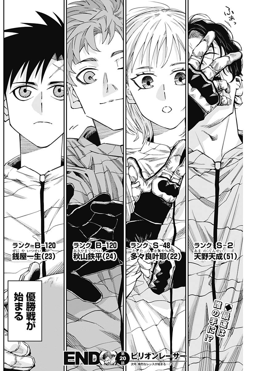 Billion Racer Chapter 20 18ページ