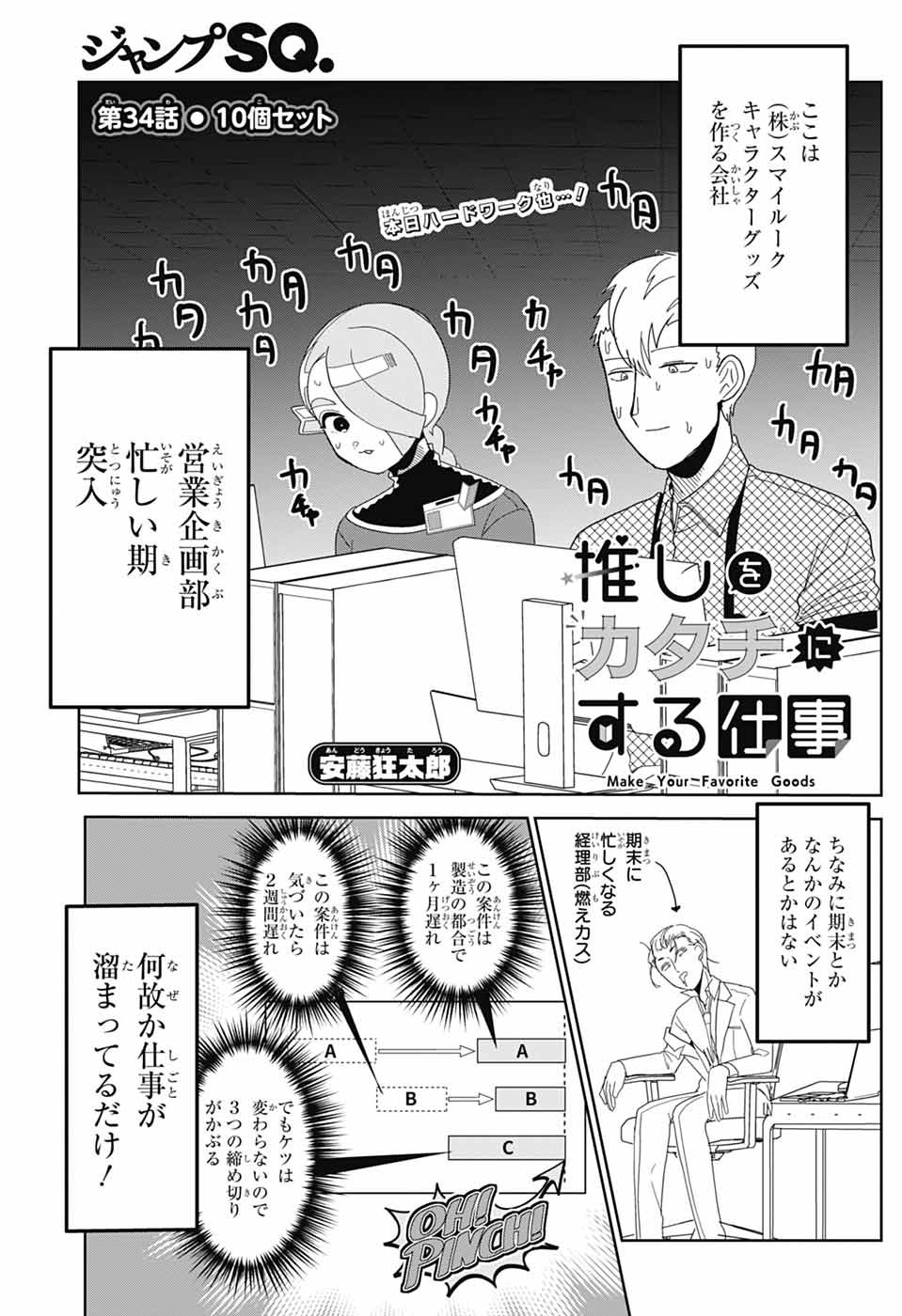 Oshi wo Katachi ni suru Shigoto Chapter 34 1ページ