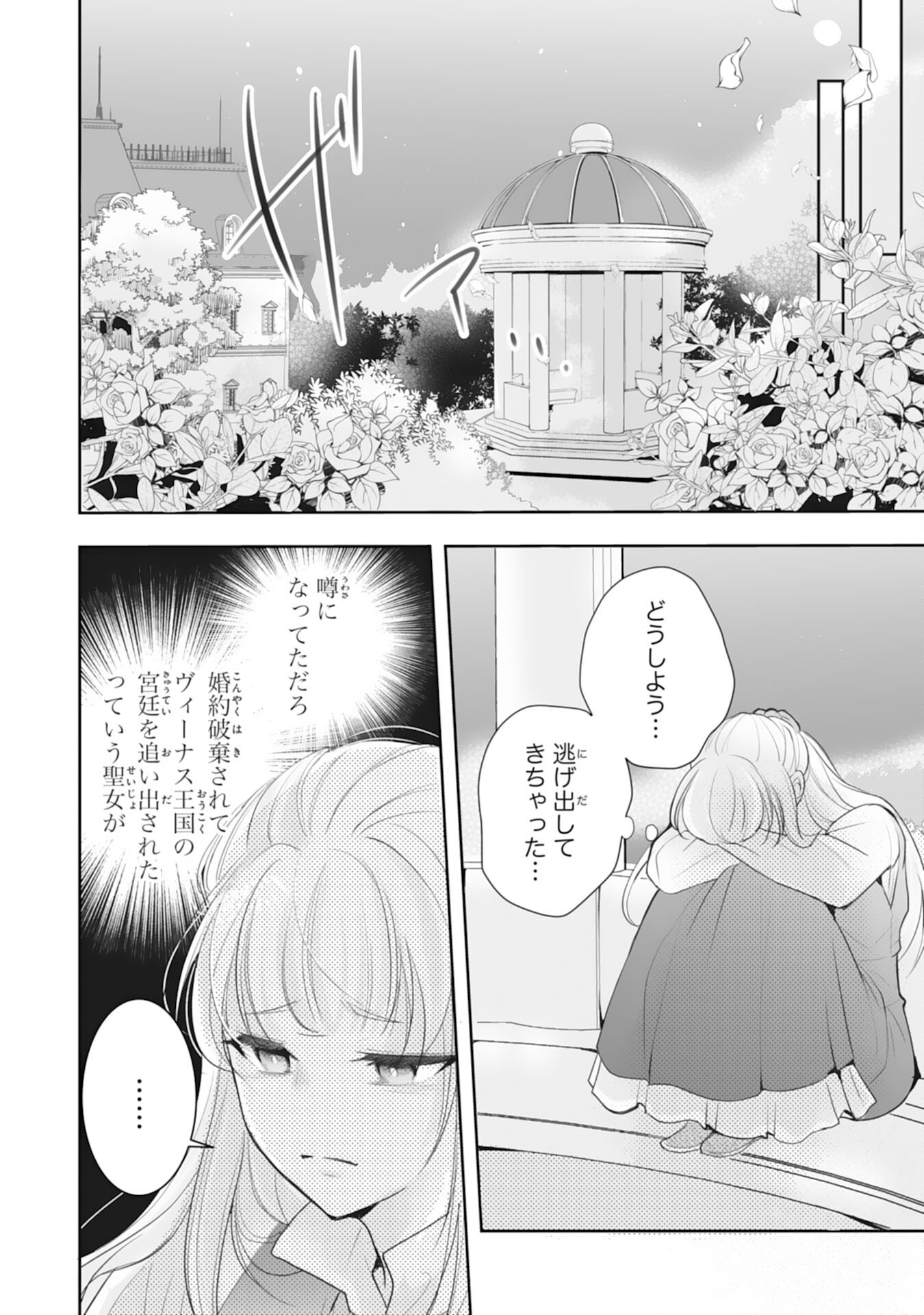 Youzumi Seijo to Tsuihou Saremashita ga, Rinkoku no Okakae Kusushu toshite Dai-2 no Jinsei Ouka Shimasu! Chapter 9 4ページ