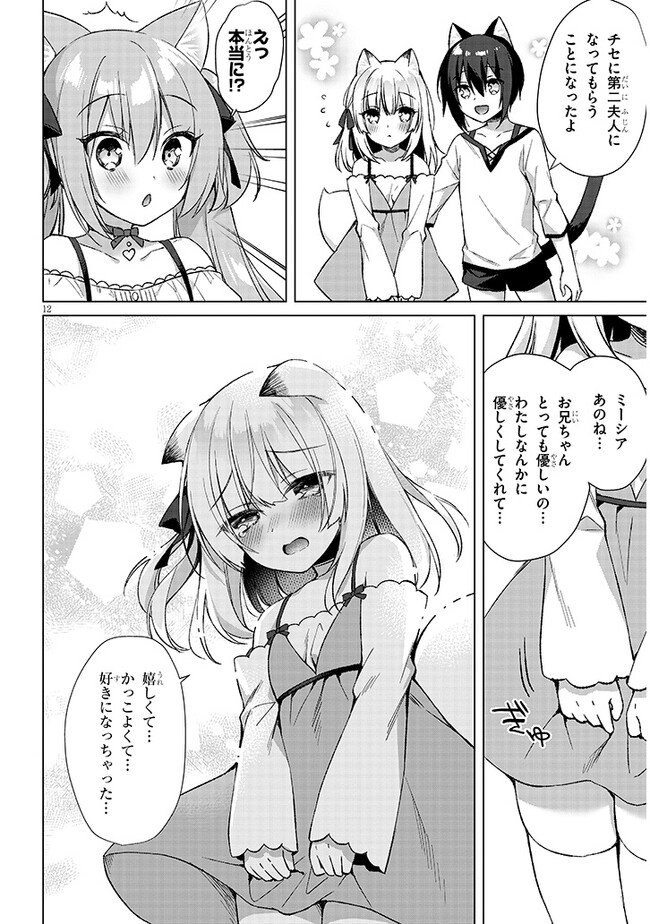 Boku no Risou no Isekai Seikatsu - Tensei shitara Kemomimi Musume Darake no Sekai de Harem ni Chapter 4.1 12ページ