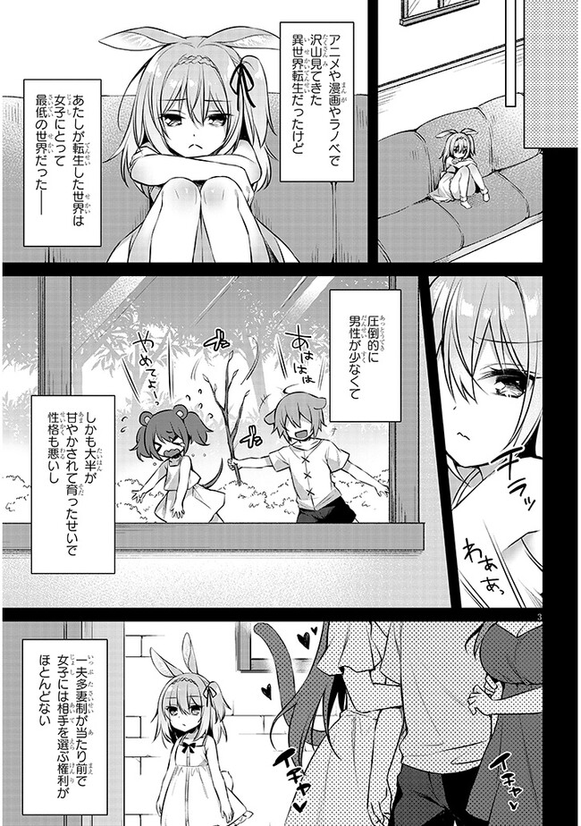 Boku no Risou no Isekai Seikatsu - Tensei shitara Kemomimi Musume Darake no Sekai de Harem ni Chapter 6.1 3ページ