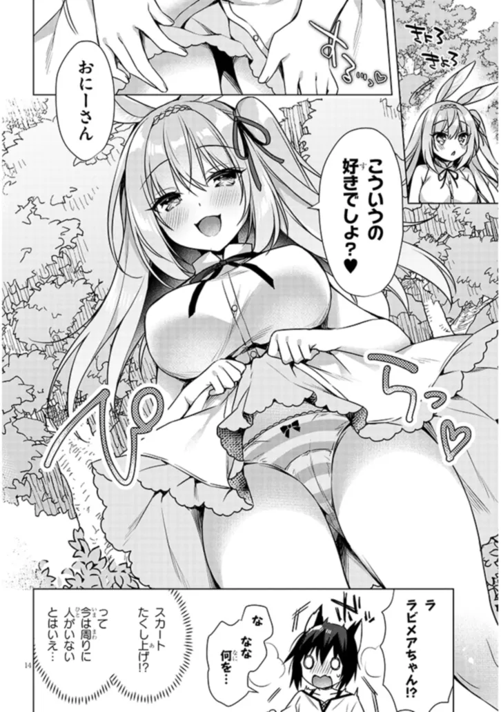 Boku no Risou no Isekai Seikatsu - Tensei shitara Kemomimi Musume Darake no Sekai de Harem ni Chapter 7.1 14ページ