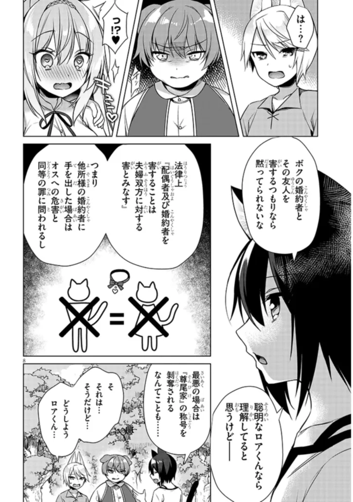 Boku no Risou no Isekai Seikatsu - Tensei shitara Kemomimi Musume Darake no Sekai de Harem ni Chapter 7.1 8ページ