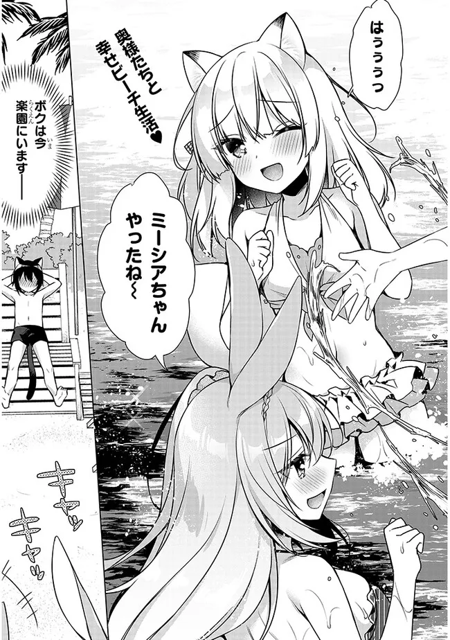 Boku no Risou no Isekai Seikatsu - Tensei shitara Kemomimi Musume Darake no Sekai de Harem ni Chapter 8.1 2ページ