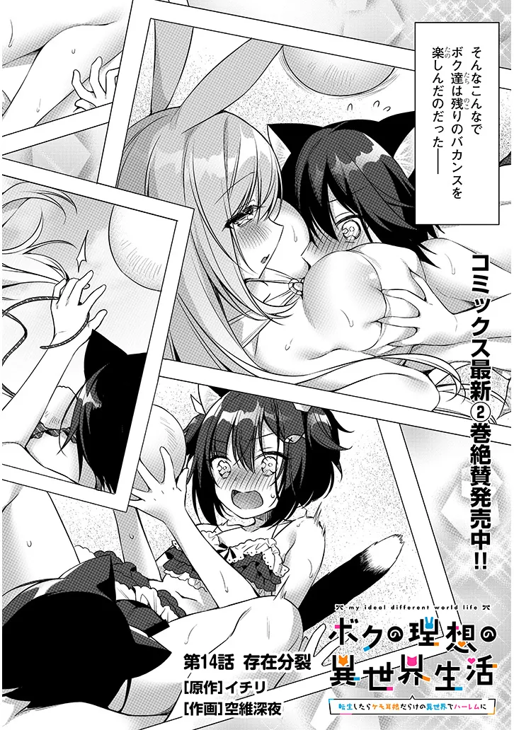 Boku no Risou no Isekai Seikatsu - Tensei shitara Kemomimi Musume Darake no Sekai de Harem ni Chapter 14.1 2ページ