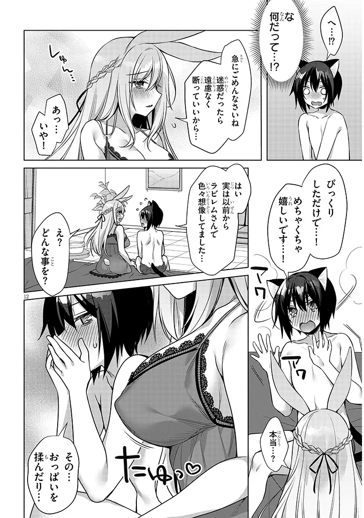 Boku no Risou no Isekai Seikatsu - Tensei shitara Kemomimi Musume Darake no Sekai de Harem ni Chapter 17.1 12ページ