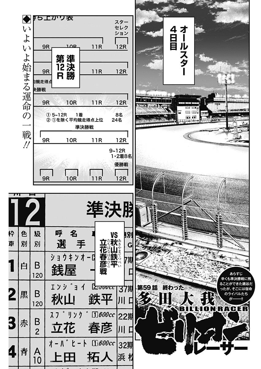Billion Racer Chapter 59 1ページ