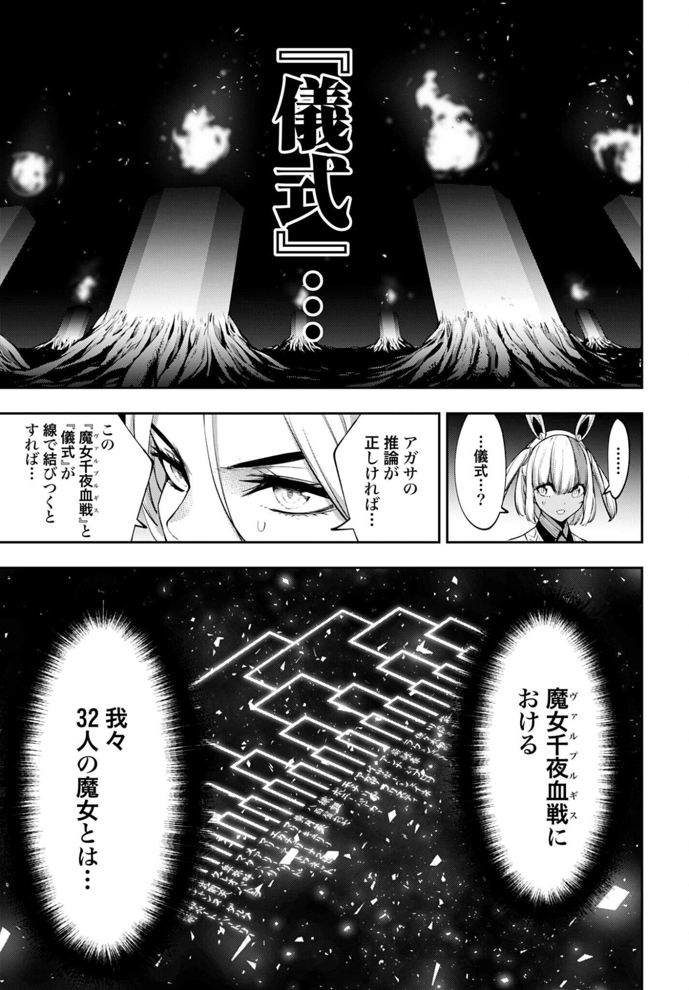 Majo Taisen: 32-nin no Isai no Majo wa Koroshiau Chapter 68 21ページ