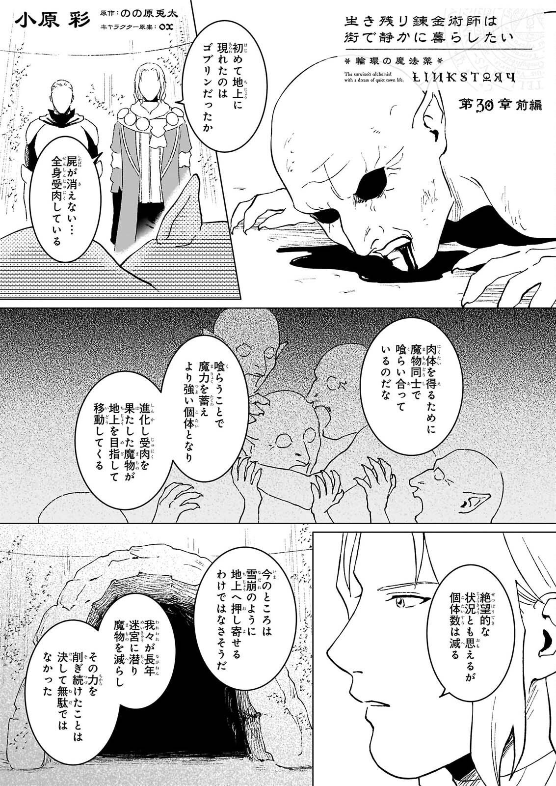 Ikinokori Renkinjutsushi wa Machi de Shizuka ni Kurashitai Chapter 30.1 1ページ