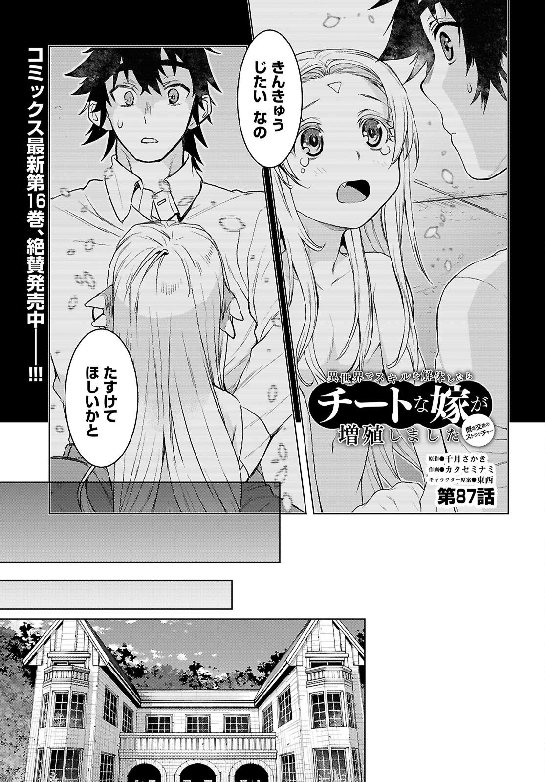 Isekai de Skill o Kaitai Shitara Cheat na Yome ga Zoushoku Shimashita: Gainen Kousa no Structure Chapter 87 1ページ