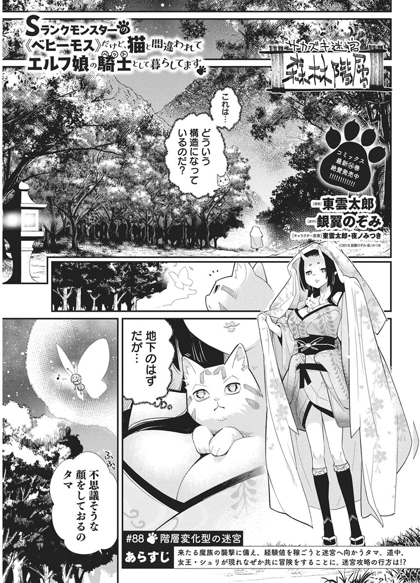 S-Rank Monster no "Behemoth" Dakedo, Neko to Machigawarete Elf Musume no Pet to Shite Kurashitemasu Chapter 88 1ページ
