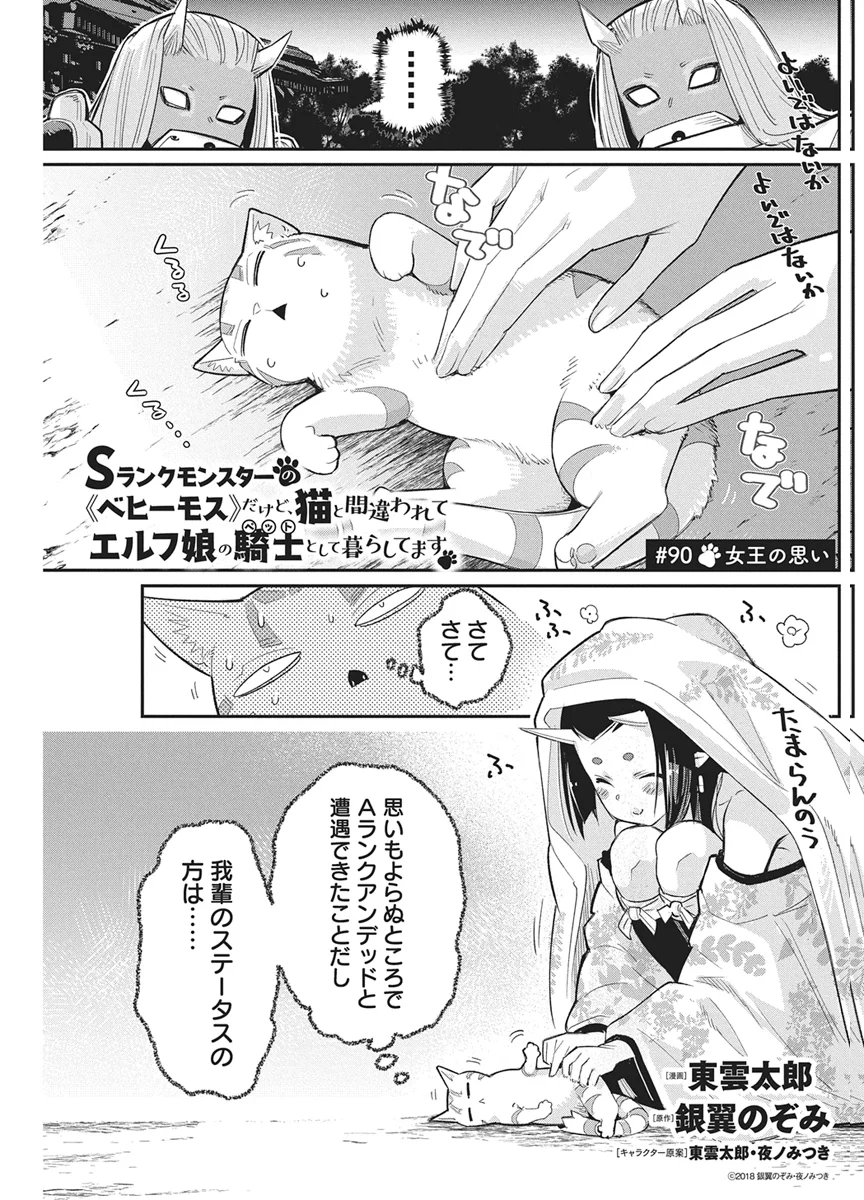 S-Rank Monster no "Behemoth" Dakedo, Neko to Machigawarete Elf Musume no Pet to Shite Kurashitemasu Chapter 90 1ページ
