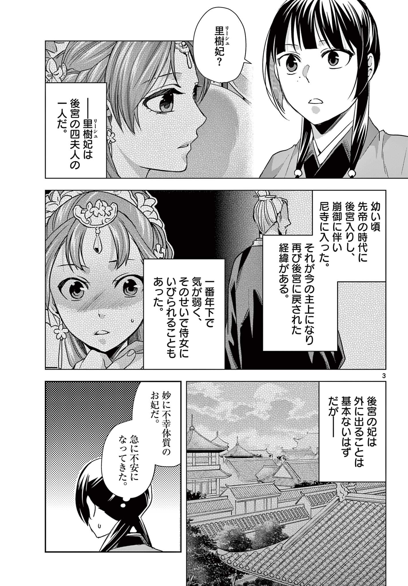 Kusuriya no Hitorigoto - Maomao no Koukyuu Nazotoki Techou Chapter 101.1 3ページ