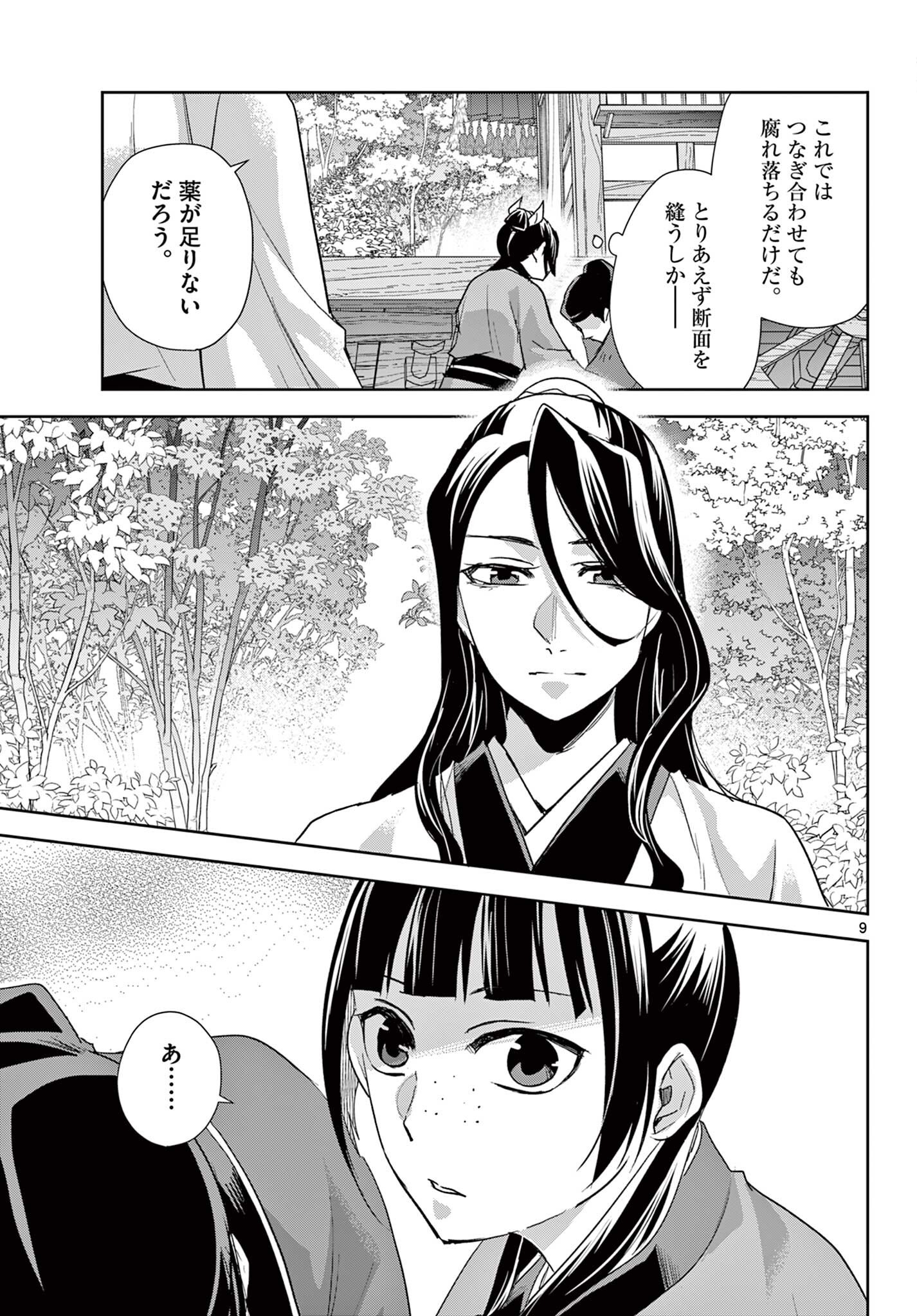 Kusuriya no Hitorigoto - Maomao no Koukyuu Nazotoki Techou Chapter 101.1 9ページ