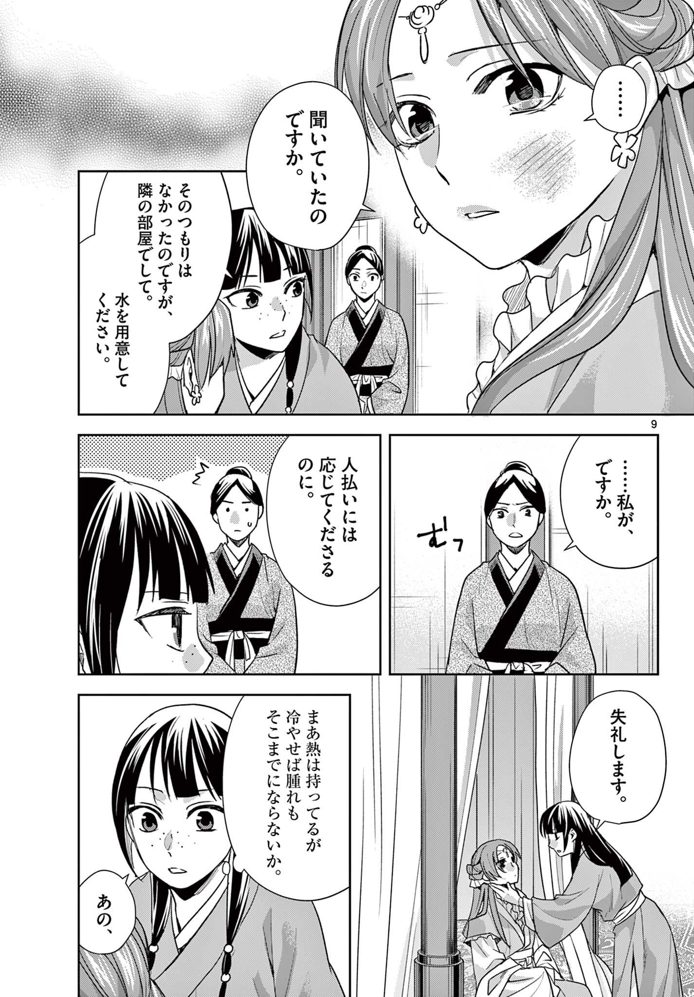 Kusuriya no Hitorigoto - Maomao no Koukyuu Nazotoki Techou Chapter 103.1 9ページ