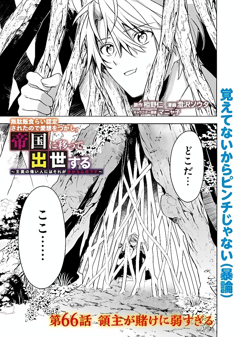 Mudameshi Kurai Nintei Sareta node Aiso o Tsukashi, Teikoku ni Utsute Shusse Suru ~Ookuku no Erai Hitoni wa Sore ga Wakara no desu~ Chapter 66 1ページ