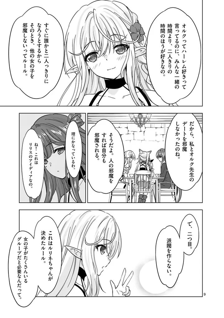 Shijou Saikyou Orc-san no Tanoshii Tanetsuke Harem Zukuri Chapter 135 9ページ