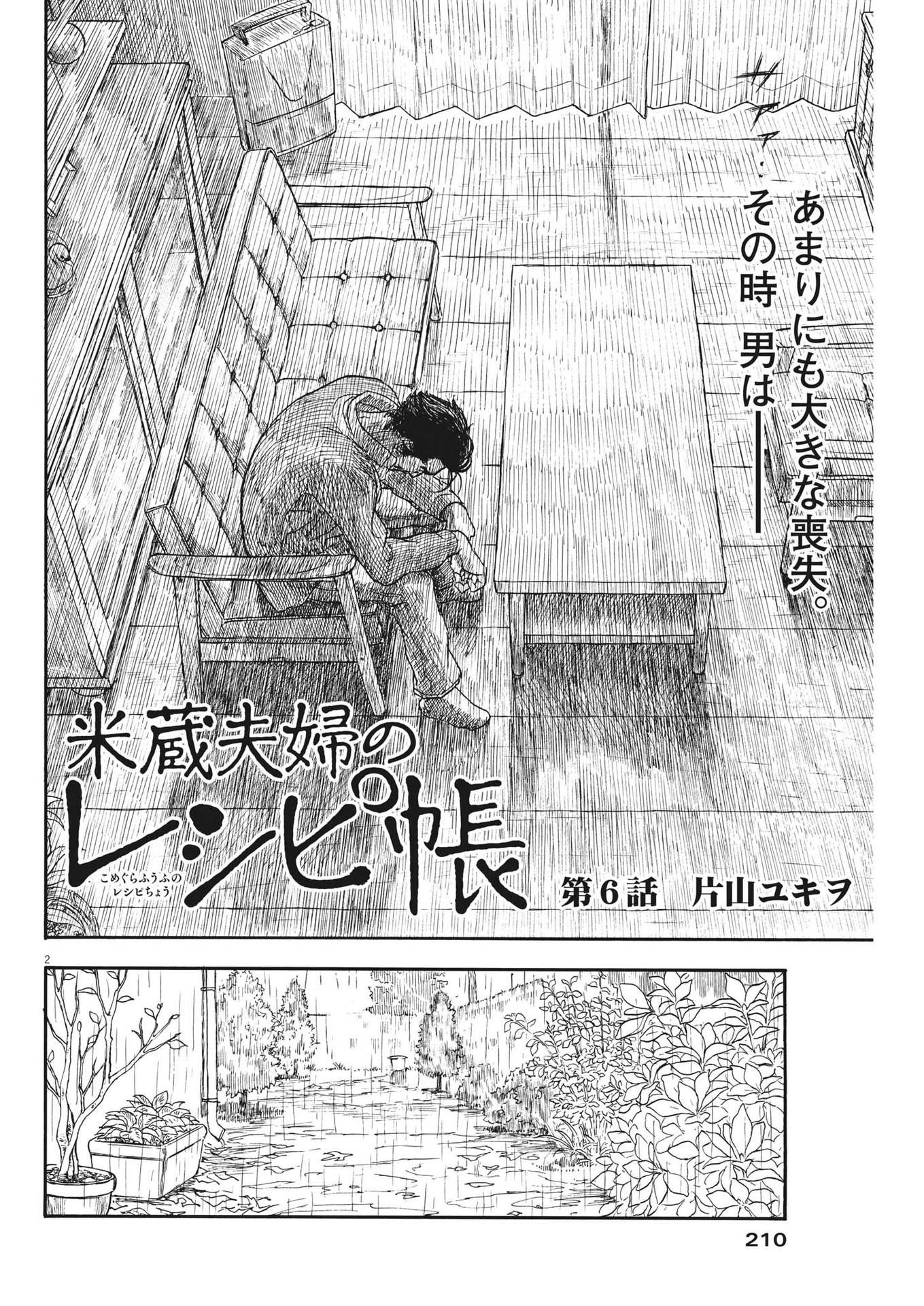 Komegura Fuufu no Recipe-chou Chapter 6 2ページ
