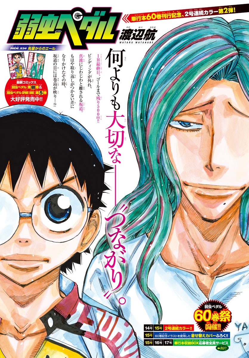 Yowamushi Pedal Chapter 534 1ページ