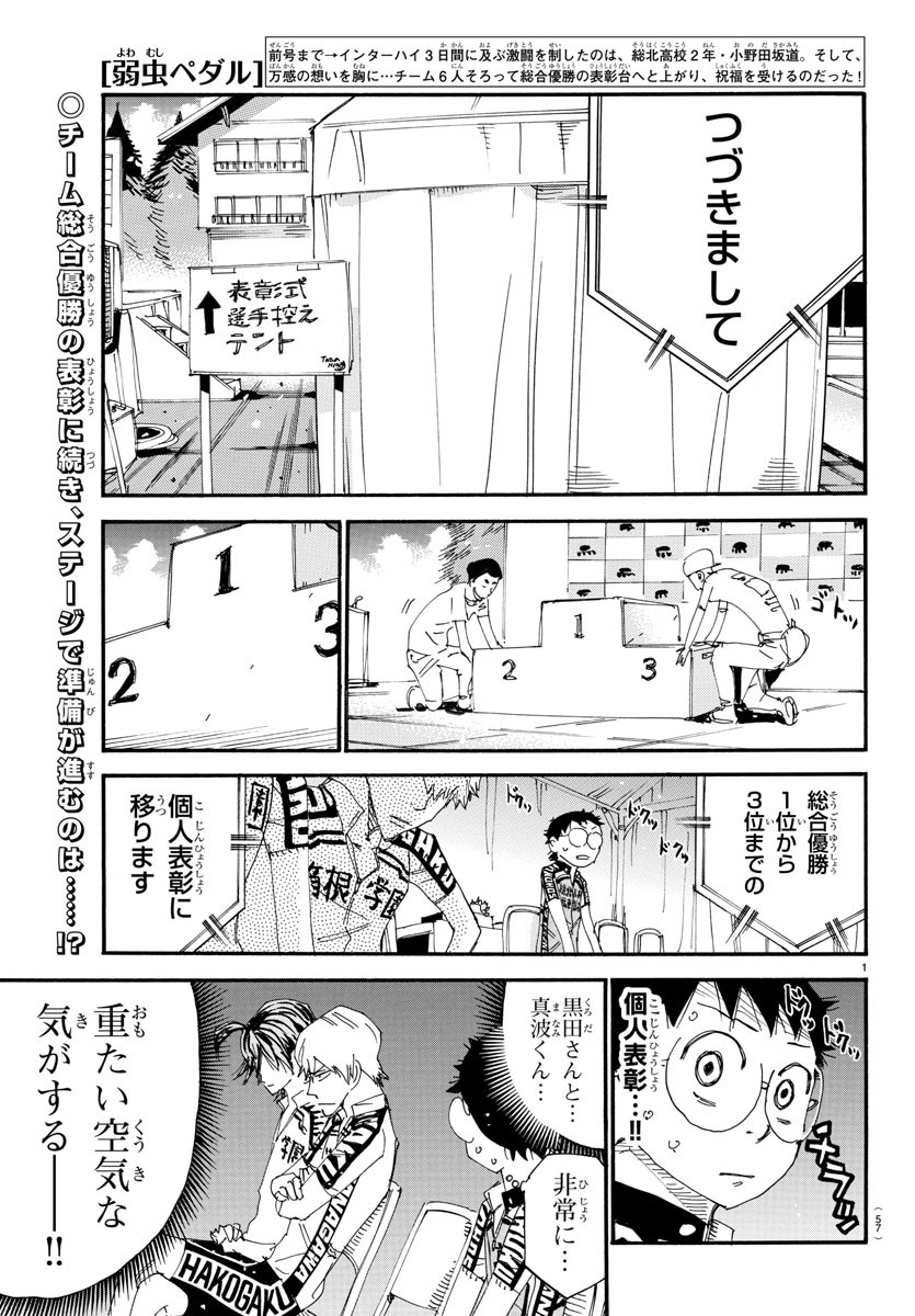 Yowamushi Pedal Chapter 544 1ページ