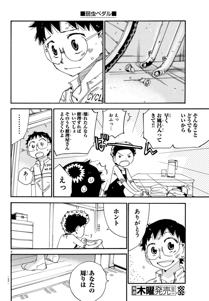 Yowamushi Pedal Chapter 558 8ページ