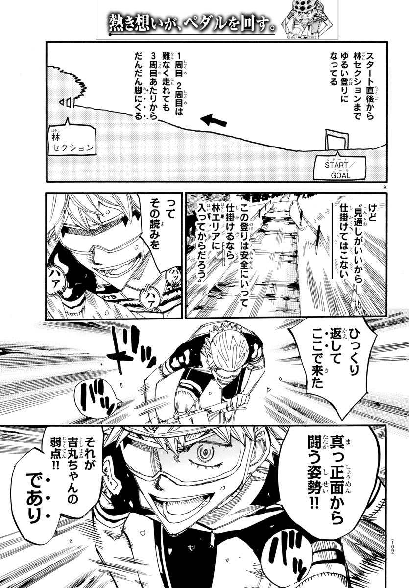 Yowamushi Pedal Chapter 568 9ページ