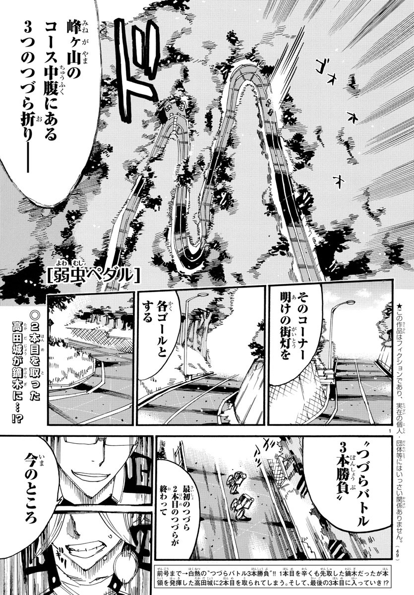 Yowamushi Pedal Chapter 621 1ページ