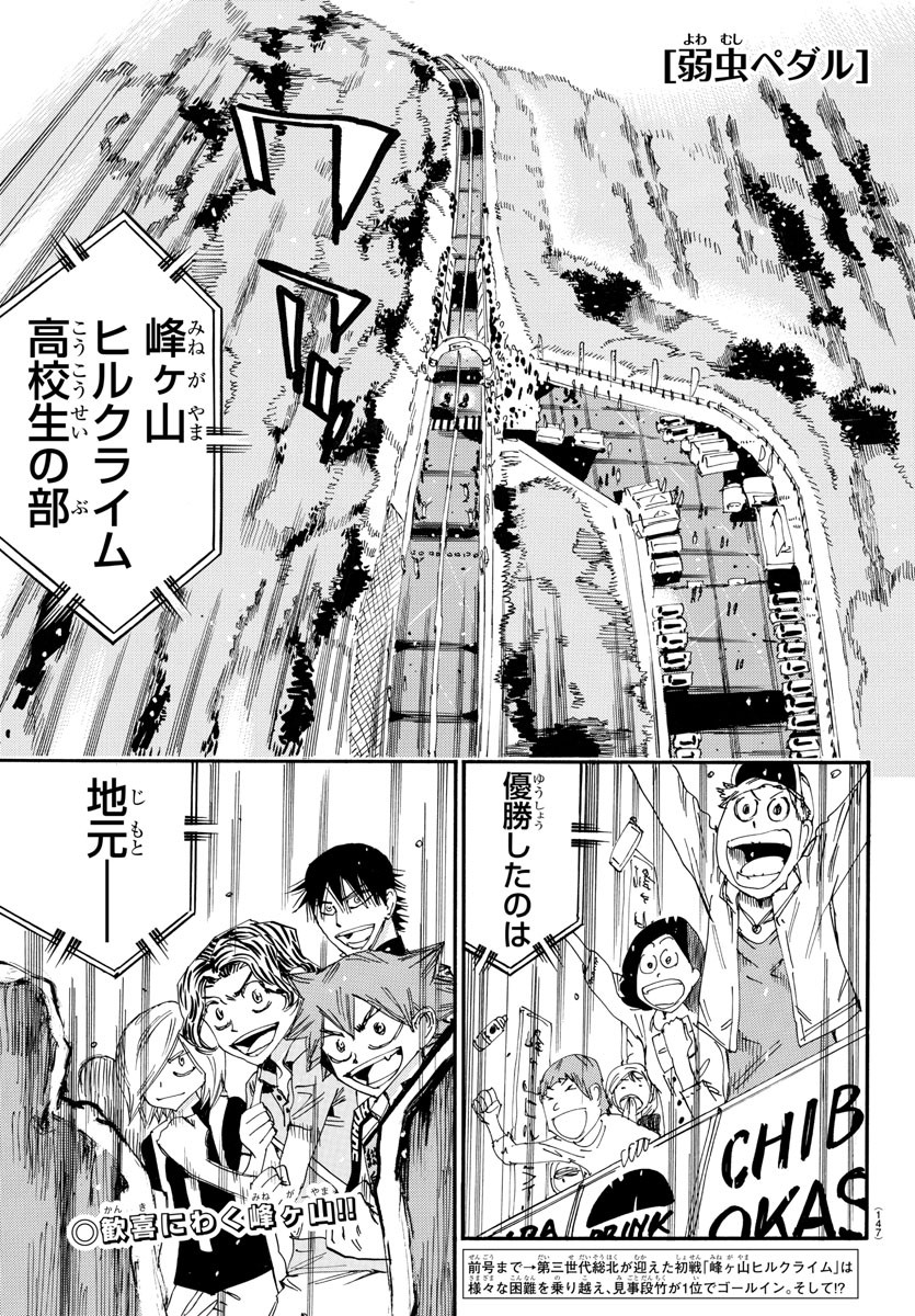 Yowamushi Pedal Chapter 633 1ページ
