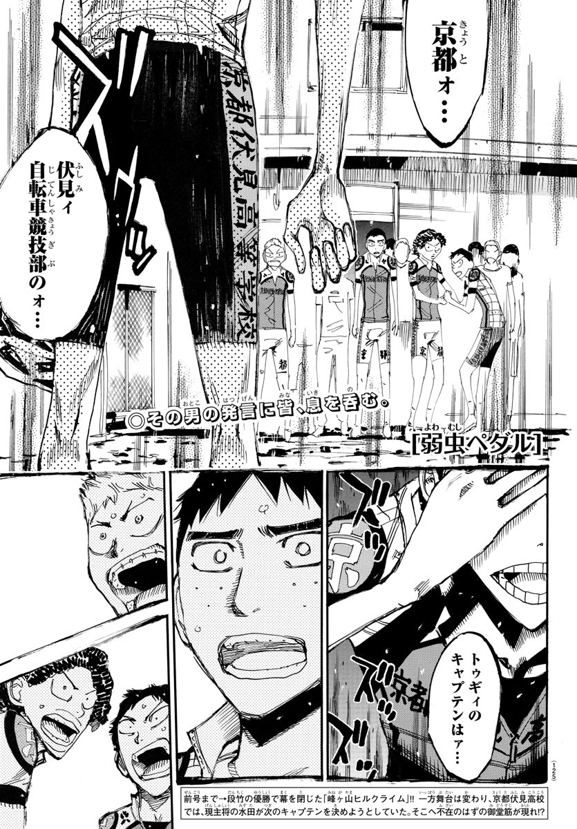 Yowamushi Pedal Chapter 635 1ページ