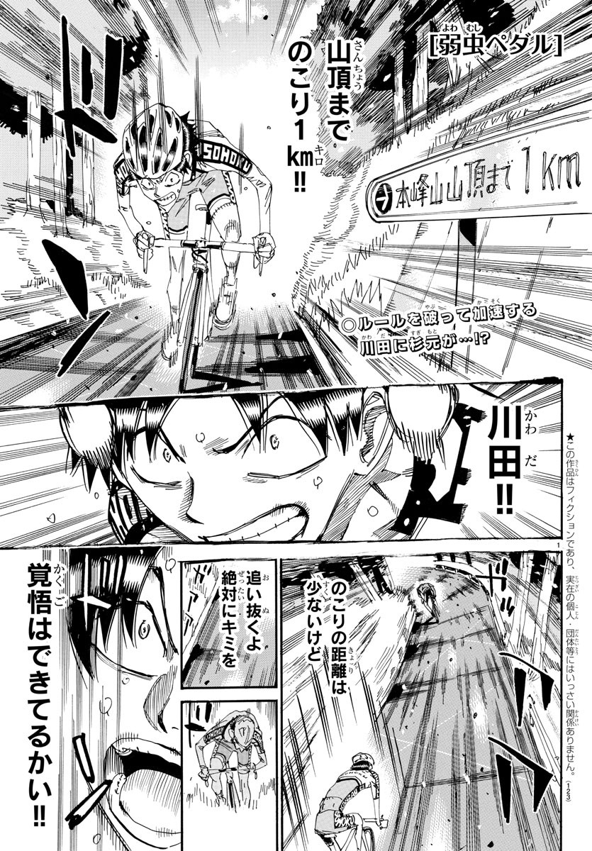 Yowamushi Pedal Chapter 642 1ページ